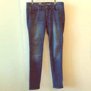 Madewell Skinny Low Jeans in Pool Wash - 29x34